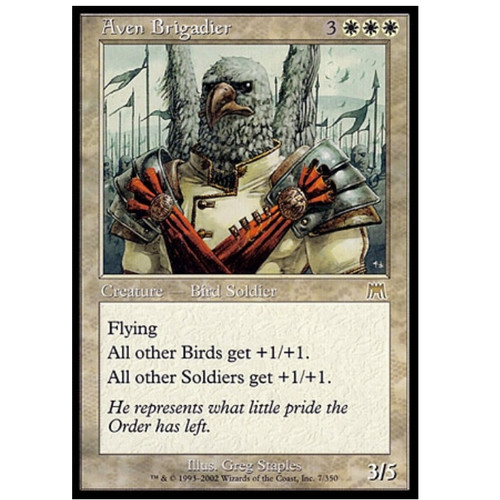 牌客窝 万智牌 艾文准将 Aven Brigadier 金 白色