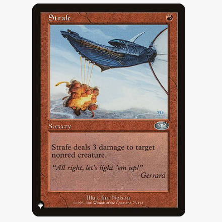 牌客窝 万智牌 猛烈炮轰 Strafe 银 红