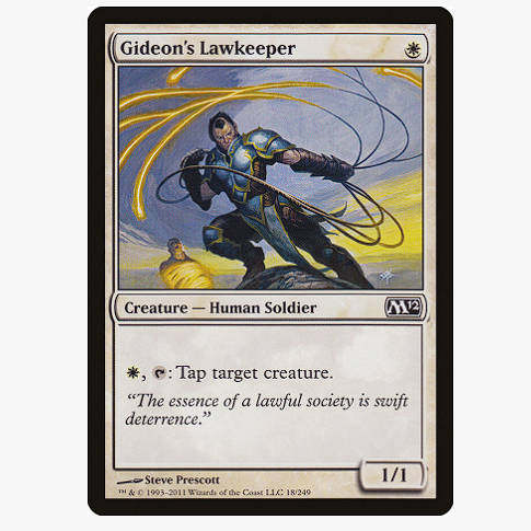 牌客窝 万智牌 基定维安兵 Gideon's Lawkeeper 铁 白