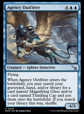 牌客窝 万智牌 魔调局外侦员 Agency Outfitter 银 蓝