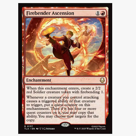 牌客窝 万智牌 振火神通腾扬 Firebender Ascension 金 红色