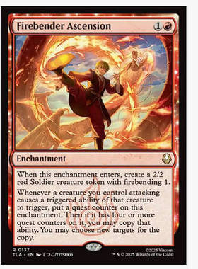 牌客窝 万智牌 振火神通腾扬 Firebender Ascension 金 红色