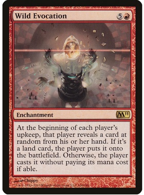 牌客窝 万智牌  狂野呼唤 Wild Evocation 金 红