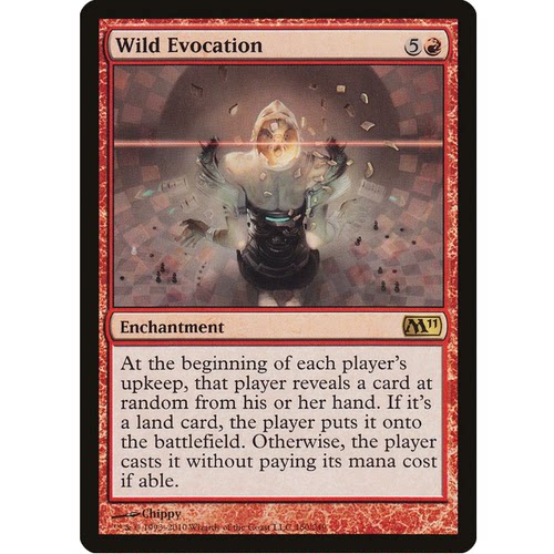 牌客窝 万智牌  狂野呼唤 Wild Evocation 金 红