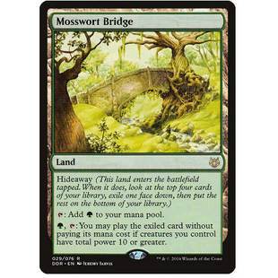 万智牌 金 苔草桥 Bridge 地 Mosswort 牌客窝