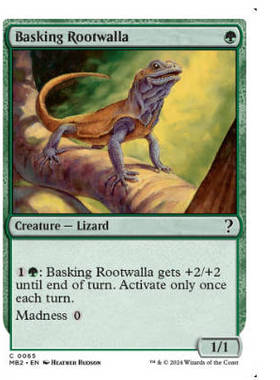 牌客窝 万智牌  沐日萝特瓦拉  Basking Rootwalla  铁 绿