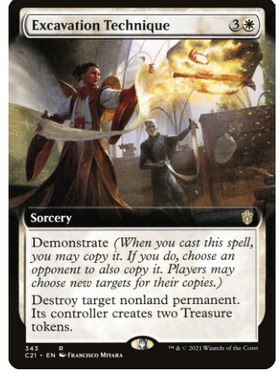 牌客窝 万智牌  挖掘技艺  Excavation Technique  金 白 扩画