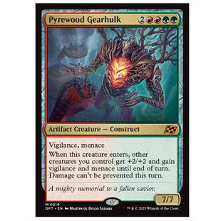 牌客窝 万智牌 炽林巨械 Pyrewood Gearhulk 秘稀 多色