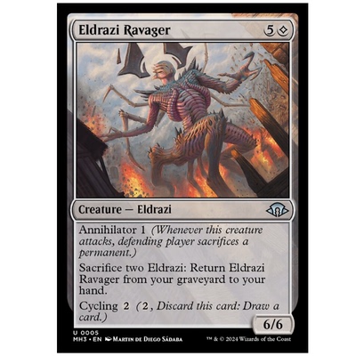 牌客窝 万智牌 劫夺奥札奇 Eldrazi Ravager 银 神器 闪