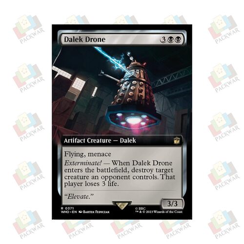 牌客窝 万智牌 戴立克无人机 Dalek Drone 金 黑 闪