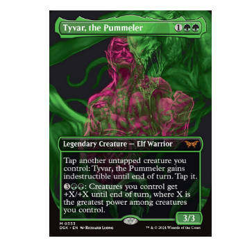 牌客窝 万智牌 猛击英杰泰瓦 Tyvar, the Pummeler 金 绿
