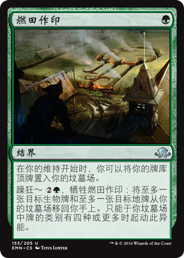 燃田作印卡牌万智牌孩之宝