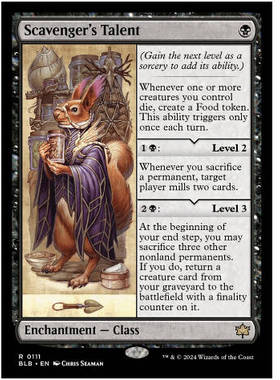 牌客窝 万智牌 拾荒客才能 Scavenger's Talent 金 黑