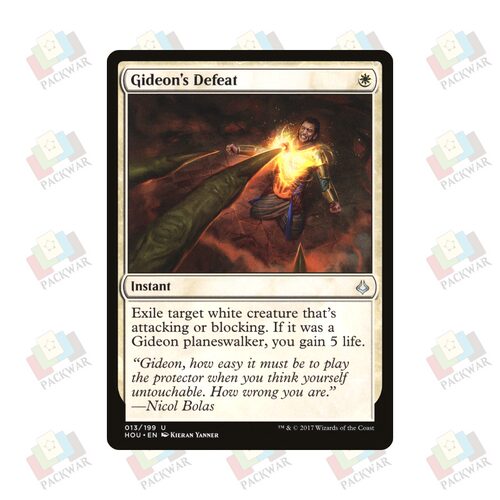 牌客窝 万智牌 基定败退 Gideon's Defeat 银 白 闪