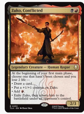 牌客窝 万智牌 内心纠结的苏科 Zuko, Conflicted 金 多色 闪