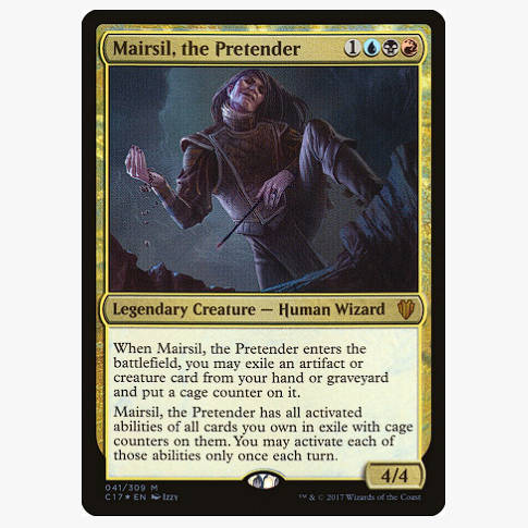 牌客窝 万智牌 伪装者梅西尔 Mairsil, the Pretender 金 多色