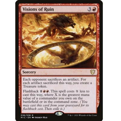 牌客窝 万智牌  毁坏视像  Visions of Ruin  金 红