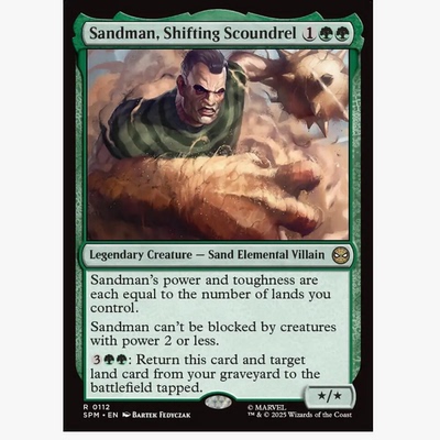万智牌 多变恶棍沙人 Sandman, Shifting Scoundrel 金 绿 闪