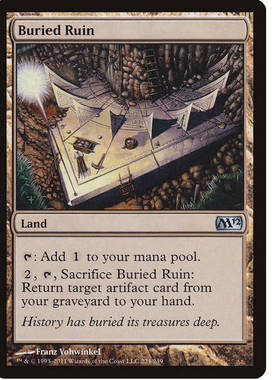 牌客窝 万智牌 深埋遗迹 Buried Ruin 银 地