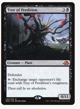 牌客窝 万智牌 浩劫之树 Tree of Perdition 秘稀 黑