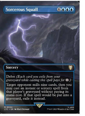 牌客窝 万智牌  Sorcerous Squall 金 蓝 潮涌闪