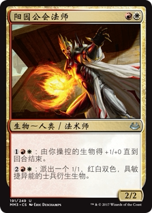 牌客窝 万智牌  阳园公会法师 Sunhome Guildmage 银 多色