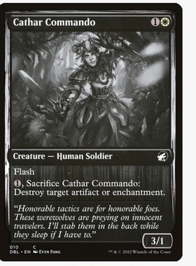 牌客窝 万智牌 护教军突击兵 Cathar Commando 铁 白色