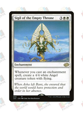 牌客窝 万智牌 虚位印记 Sigil of the Empty Throne 金/紫标 白