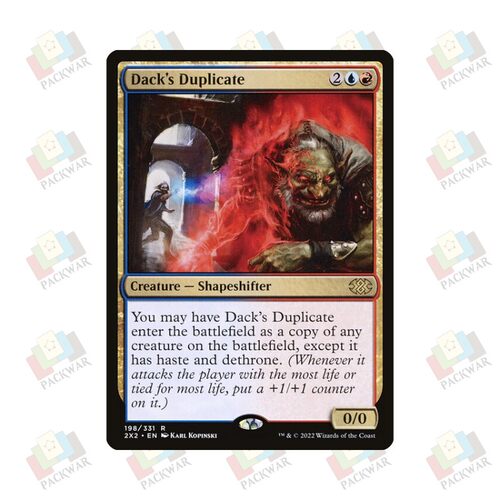 牌客窝 万智牌 戴克的拟形妖 Dack's Duplicate 金 多色 闪