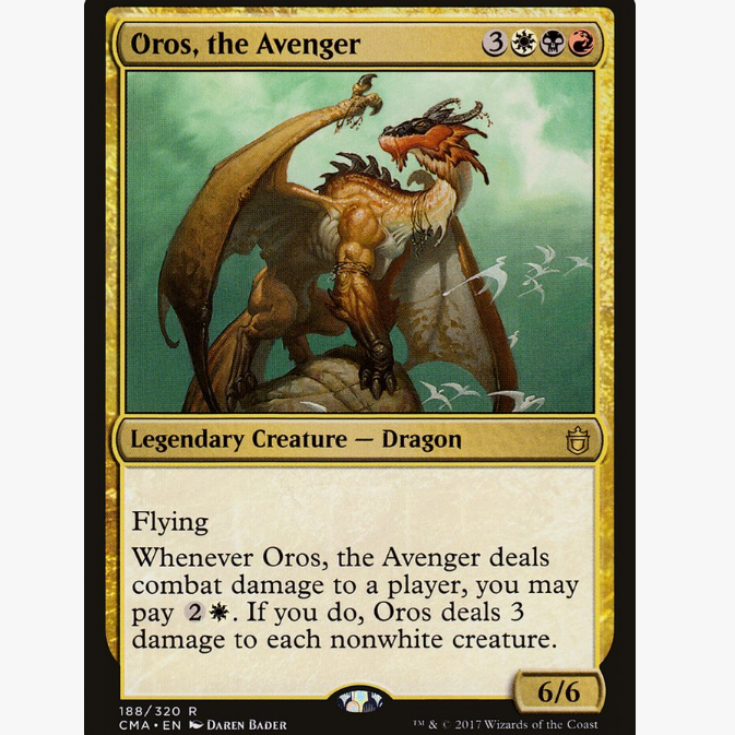 牌客窝 万智牌 雪仇龙王欧若 Oros, the Avenger 金 多色