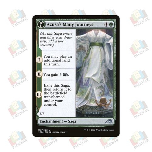 牌客窝 万智牌 梓纱八方之旅 Azusa's Many Journeys 银 绿 闪