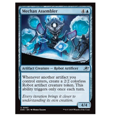 牌客窝 万智牌 机体组装械 Mechan Assembler 银 蓝