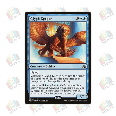 牌客窝 万智牌 图符守护者 Glyph Keeper 金 蓝 闪