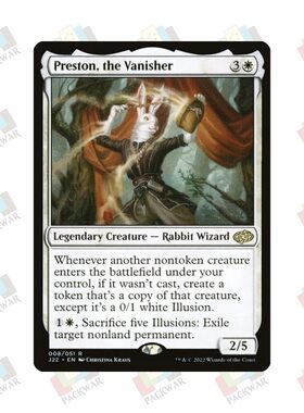 牌客窝 万智牌 妙手空空摩技 Preston, the Vanisher 金 白 闪