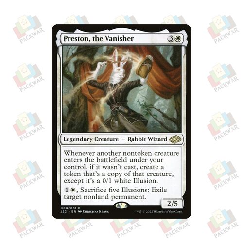 牌客窝 万智牌 妙手空空摩技 Preston, the Vanisher 金 白 闪