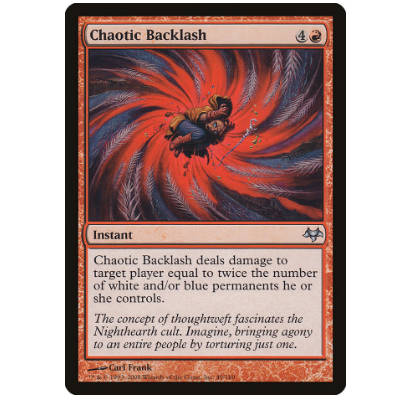 牌客窝 万智牌 混沌反挫 Chaotic Backlash 银 红