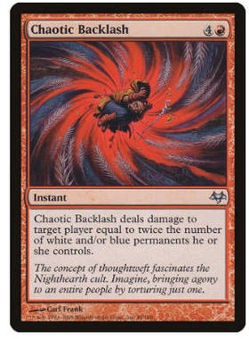 牌客窝 万智牌 混沌反挫 Chaotic Backlash 银 红