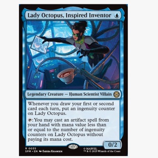 万智牌 受启发明家章鱼女士 Lady Octopus, Inspired Inventor 蓝