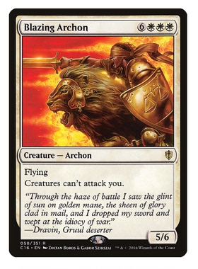 牌客窝 万智牌 辉光统领 Blazing Archon  金  白