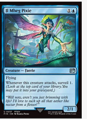 牌客窝 万智牌 伊尔美格仙子 Il Mheg Pixie 银 蓝色