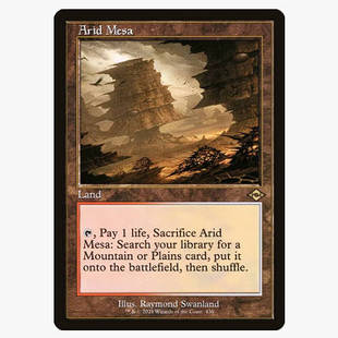 牌客窝 万智牌  不毛高地 Arid Mesa 金 地