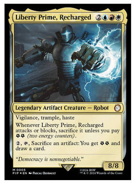 牌客窝 万智牌 满电自由至尊 Liberty Prime, Recharged 秘稀 多