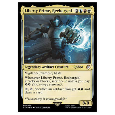 牌客窝 万智牌 满电自由至尊 Liberty Prime, Recharged 秘稀 多