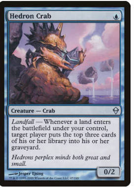 牌客窝 万智牌 晶石蟹 Hedron Crab 银 蓝