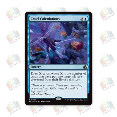 牌客窝 万智牌 残酷计算 Cruel Calculations 金 蓝 闪