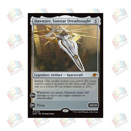 万智牌 辉星无畏舰曙君号 Dawnsire, Sunstar Dreadnought 神器