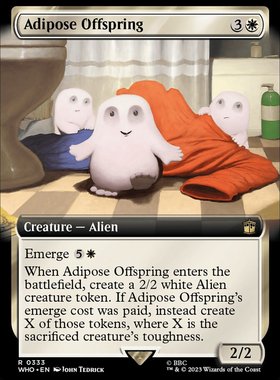 牌客窝 万智牌 Adipose Offspring  金  白