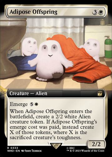 牌客窝 万智牌 Adipose Offspring  金  白