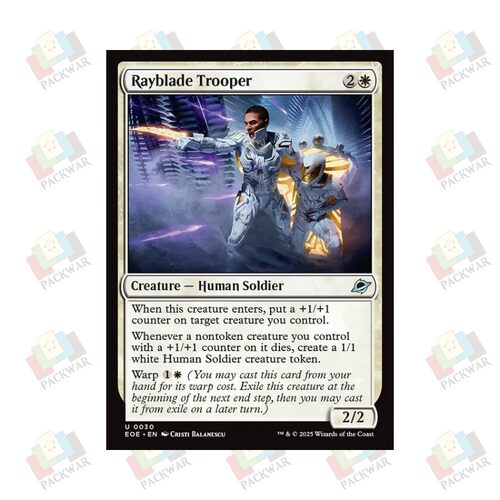 牌客窝 万智牌 光刃武装兵 Rayblade Trooper 银 白色