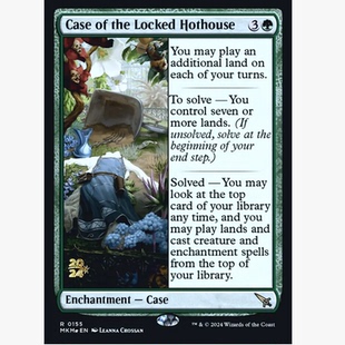 牌客窝 万智牌  温房密室案  Case of the Locked Hothouse 金 绿